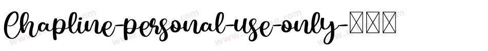 Chapline-personal-use-only字体转换