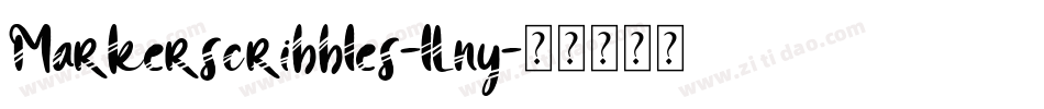 Markerscribbles-lLny字体转换