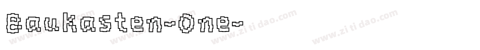 Baukasten-One字体转换