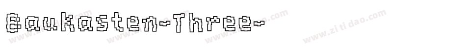 Baukasten-Three字体转换