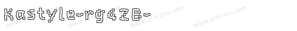 Kastyle-rg4ZB字体转换