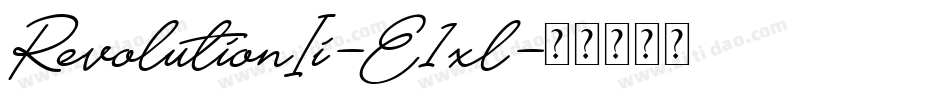 RevolutionIi-E1xl字体转换