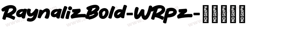 RaynalizBold-WRpz字体转换