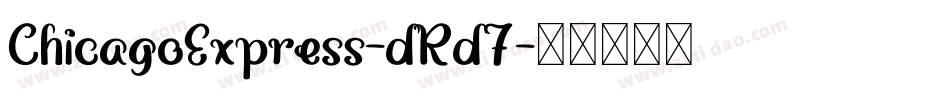 ChicagoExpress-dRd7字体转换