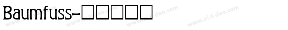 Baumfuss字体转换