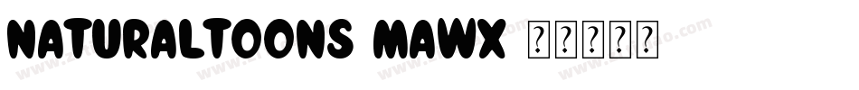 NaturalToons-MaWx字体转换