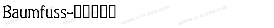 Baumfuss字体转换