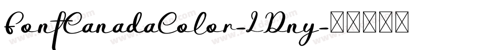FontCanadaColor-LDny字体转换