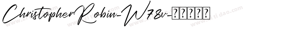 ChristopherRobin-W78v字体转换