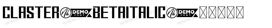 Claster-BETAitalic字体转换