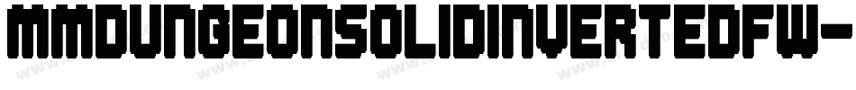 MmDungeonSolidInvertedFw-DGG3字体转换