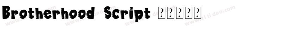 Brotherhood_Script字体转换