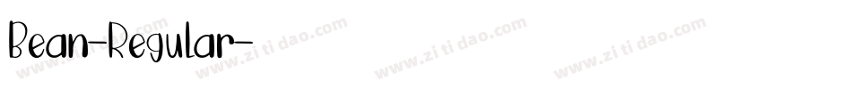 Bean-Regular字体转换