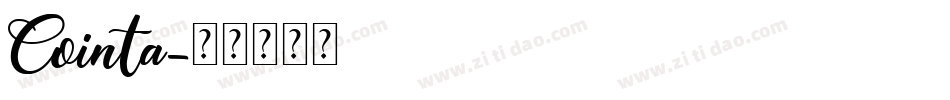 Cointa字体转换