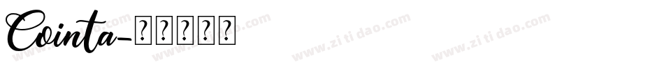 Cointa字体转换