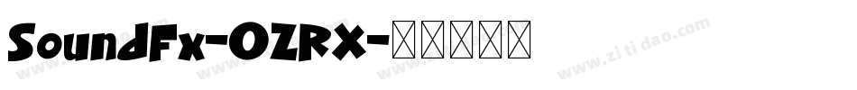 SoundFx-0ZRX字体转换