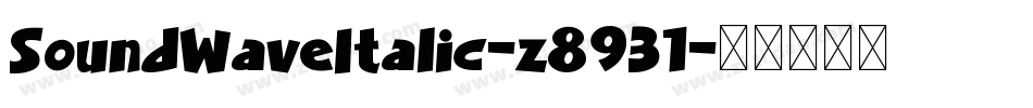 SoundWaveItalic-z8931字体转换