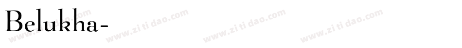 Belukha字体转换
