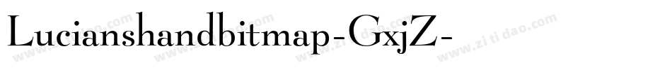 Lucianshandbitmap-GxjZ字体转换