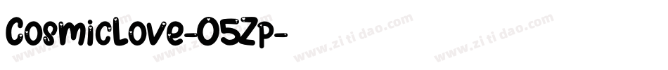 CosmicLove-O5Zp字体转换