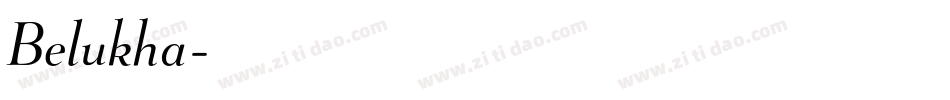 Belukha字体转换