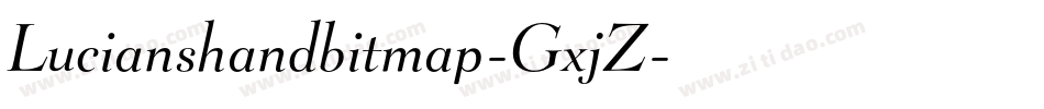 Lucianshandbitmap-GxjZ字体转换