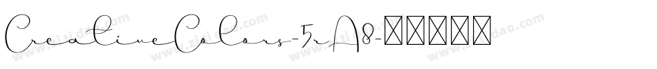 CreativeColors-5rA8字体转换