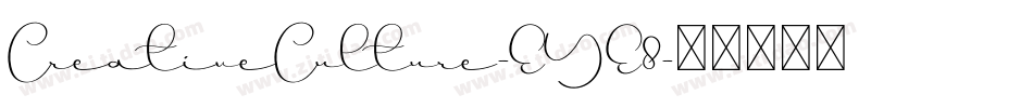 CreativeCulture-EYE8字体转换