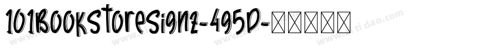 101BookStoreSignz-4g5D字体转换