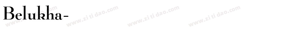 Belukha字体转换