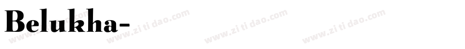 Belukha字体转换