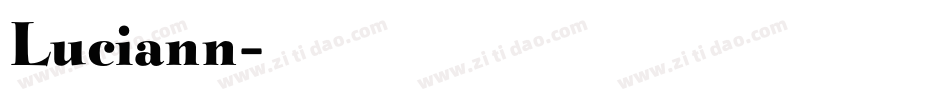 Luciann字体转换