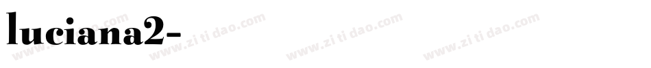 luciana2字体转换