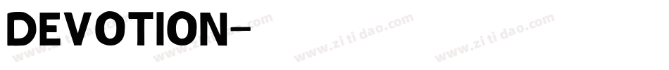 devotion字体转换