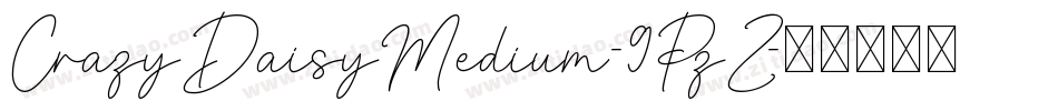 CrazyDaisyMedium-9PzZ字体转换