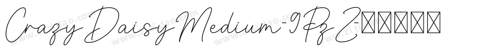 CrazyDaisyMedium-9PzZ字体转换