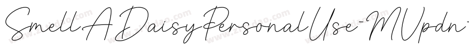 SmellADaisyPersonalUse-MVpdn字体转换