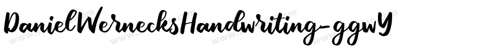 DanielWernecksHandwriting-ggwY字体转换