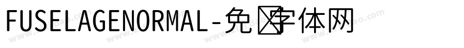 FUSELAGENORMAL字体转换
