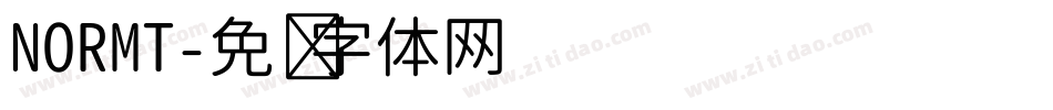 NORMT字体转换