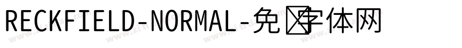RECKFIELD-NORMAL字体转换