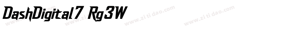DashDigital7-Rg3W字体转换