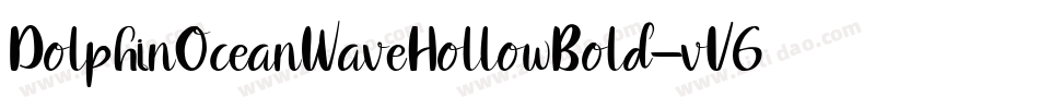 DolphinOceanWaveHollowBold-vV6A字体转换