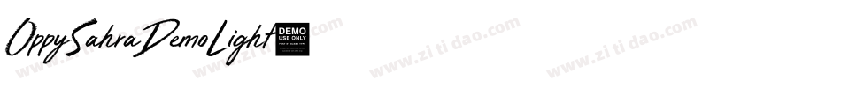 OppySahraDemoLight字体转换