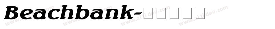 Beachbank字体转换