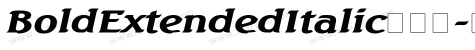 BoldExtendedItalic生成器字体转换