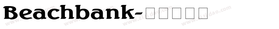 Beachbank字体转换