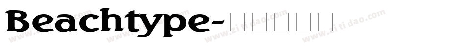 Beachtype字体转换