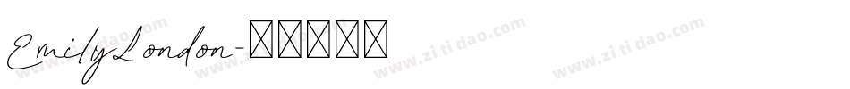 EmilyLondon字体转换