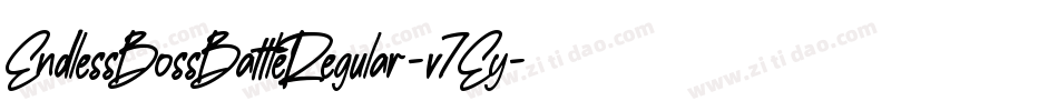 EndlessBossBattleRegular-v7Ey字体转换